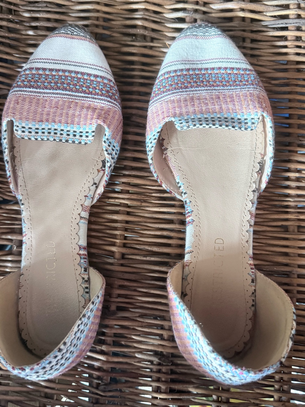 Restricted Women’s Multicolor Open-Toe Flat Sandals - Pink, Blue, Cream
